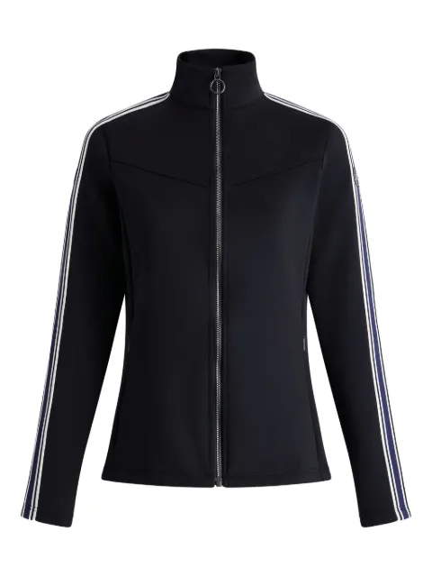 Fusalp stripe-detail zip-front ski jacket Black 25HI1101