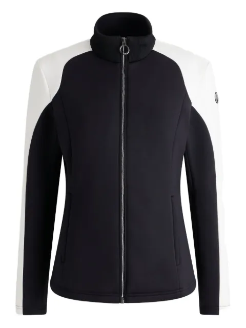 Fusalp colour-block ribbed-collar ski jacket Black 25HI1102