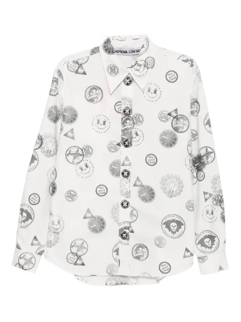 Chopova Lowena all-over print cotton shirt White 2322STAMPEDSHIRTAW25