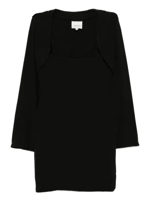 Reformation CHLOE knited shrug dress set Black 1317996