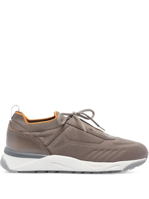Santoni knitted lace-up sneakers Brown MBIO22132BGRTHODM20