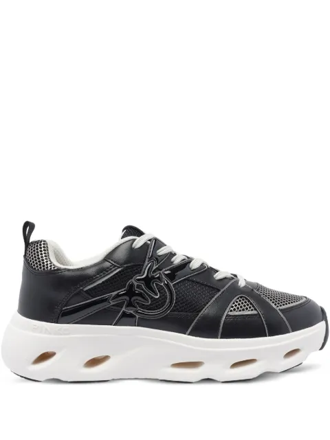 PINKO logo-detail mesh-upper sneakers Black SS0127E036