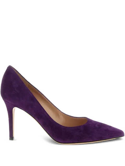 Gianvito Rossi 85mm pointed stiletto pumps Purple G2458085RICCAMPURP
