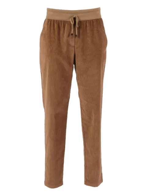 Lorena Antoniazzi corduroy-texture trousers Brown I2550PA80Q4245
