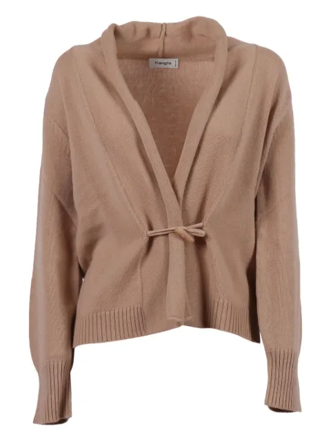 Kangra tie-fastening wool cardigan Neutrals 260404