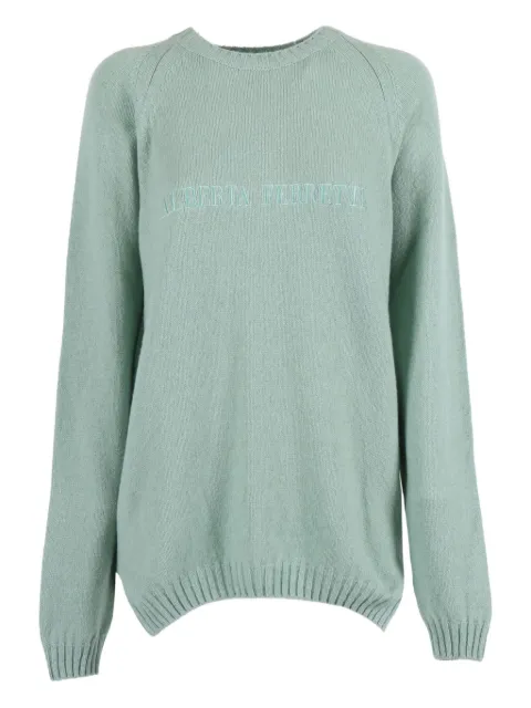Alberta Ferretti embroidered sweater Green 09235101