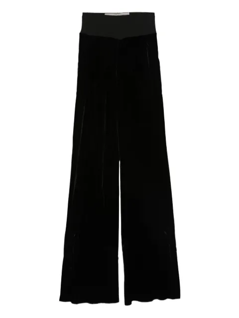 Rick Owens velvet panel trousers Black RP02E4301V
