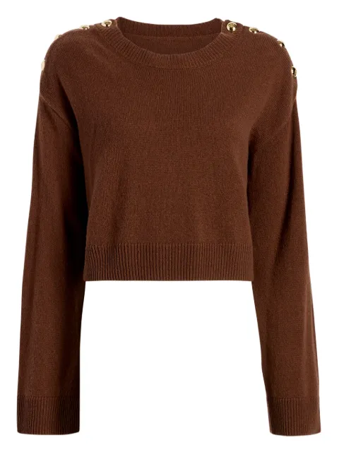 Cinq A Sept Marla buttoned sweater Brown ZK108710594ZDRSA