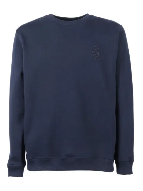 DONDUP KIDS logo-embroidered cotton sweatshirt Blue UF641KF0196UIT1