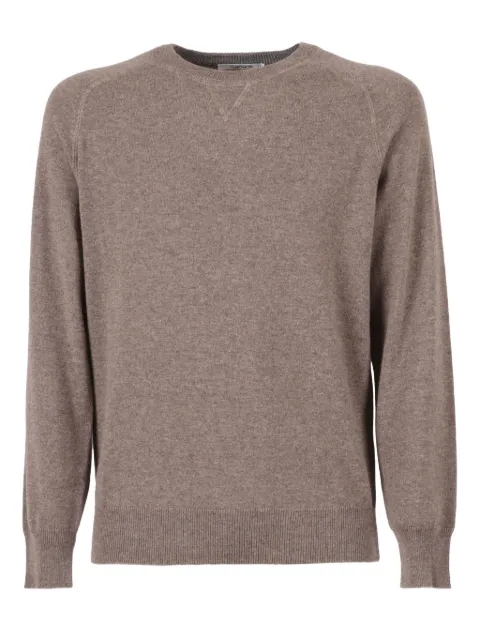 Kangra crew-neck triangle sweater Brown 200201