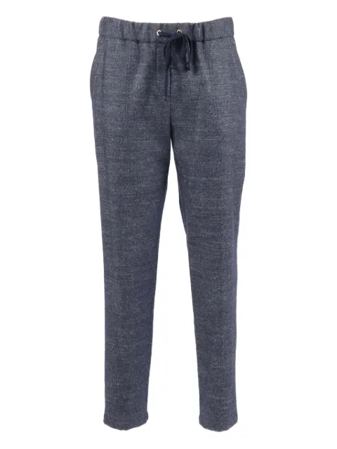 Lorena Antoniazzi elasticated-waistband trousers Blue I2546PA80D5026