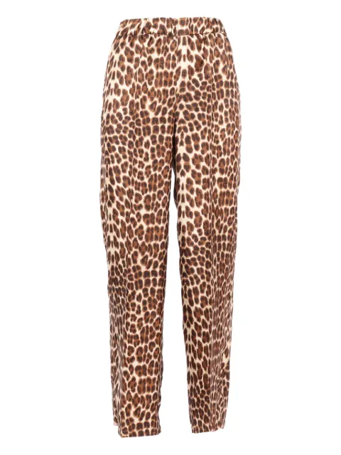 P.A.R.O.S.H. leopard-print silk trousers Brown STAIND230260