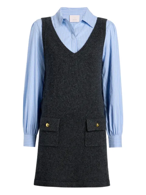 Cinq A Sept pocket-detail v-neck dress Black ZK11872909ZCCBS