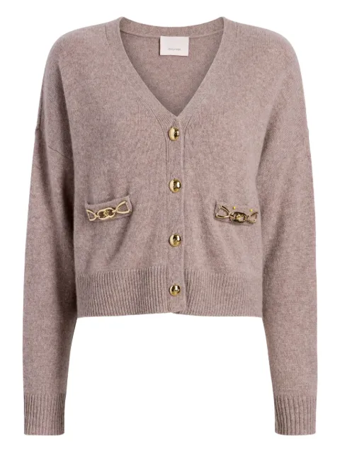 Cinq A Sept Kavita chain-cashmere cardigan Brown ZK108810594ZHTHM
