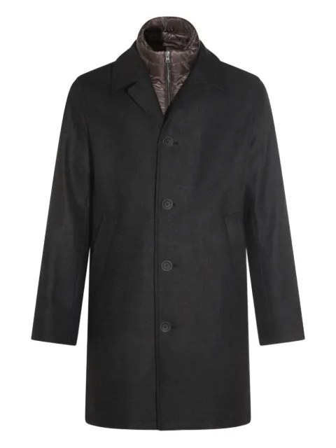 Herno button-fastening detachable-liner coat Black CA000215U33432R9490