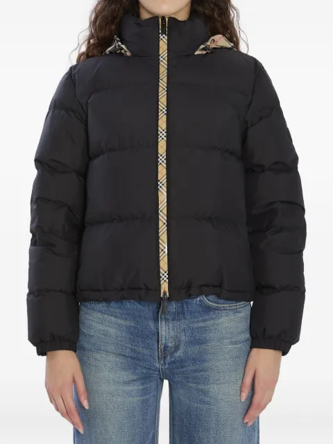 Burberry Checker-tape Ambleside puffer jacket Black 8110250