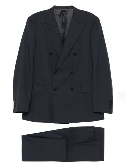 Canali double-breasted suit Blue 1248619AR05667