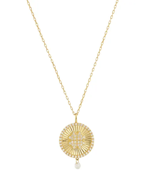 Persée 18CT yellow gold diamond clover necklace Gold N98750YG