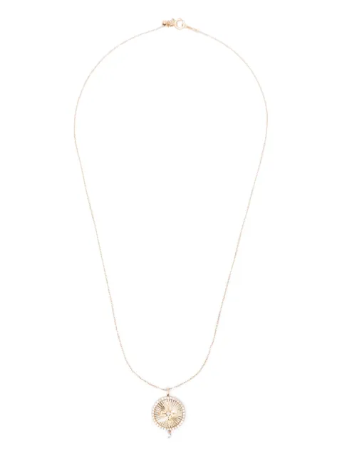 Persée 18CT Yellow Gold compass diamond necklace Yellow N98782YG