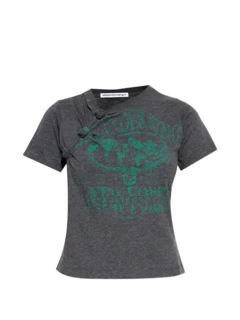 Alexander Wang knotted graphic T-shirt Black 4CC4251121