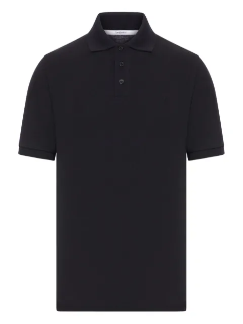 Saint Laurent cotton polo shirt Black 844845Y37HC
