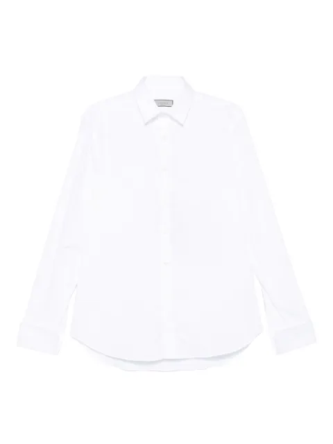 Canali double-cuff cotton shirt White NCL70A1GR03299
