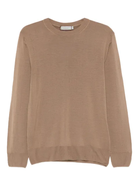 Canali round-neck wool T-shirt Brown C0012MK01149