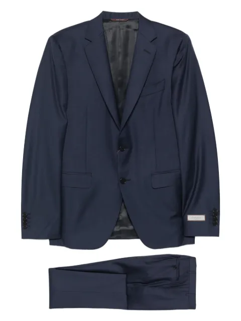 Canali single-breasted wool suit Blue 1922591AS10315