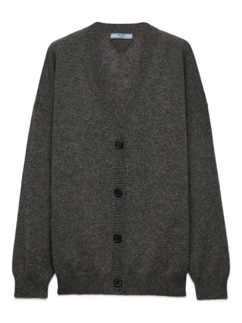 Prada ribbed cashmere cardigan Grey P25N67SOOO16A5
