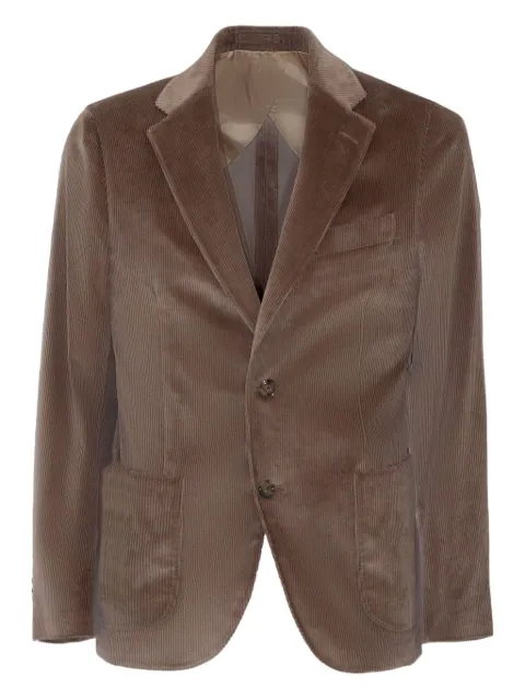 Lardini corduroy single-breasted blazer Brown CN528AECN65401520