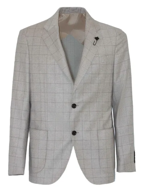 Lardini Prince-of-Wales-check blazer Neutrals CN528AEAAIF65544200BE