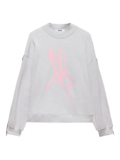MSGM graphic-print sweatshirt Grey 3941MDM83257793