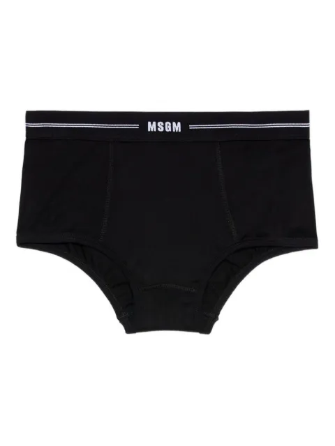 MSGM logo-detail briefs Black 3942MDI01N257798