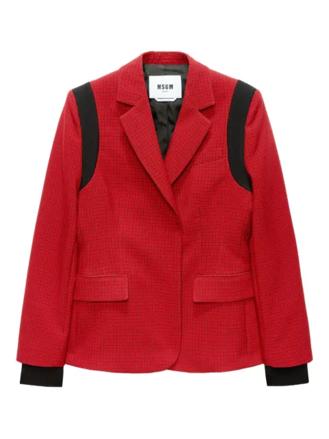 MSGM panelled blazer Red 3941MDG03257613