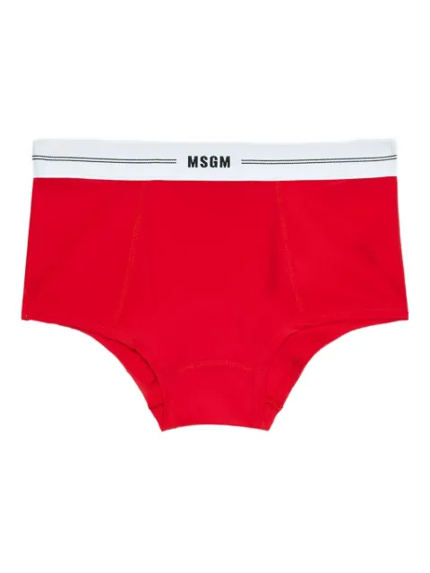 MSGM logo-detail briefs Red 3942MDI01N257818