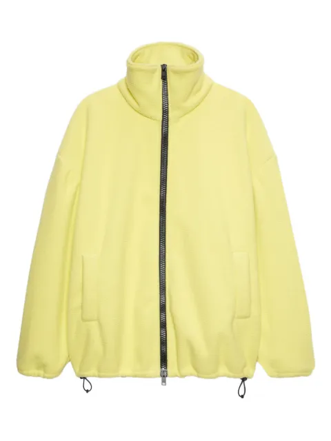 MSGM zip-fastening sweatshirt Yellow 3942MDH14257801