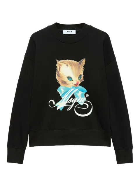 MSGM printed sweatshirt Black 3941MDM113SE257749