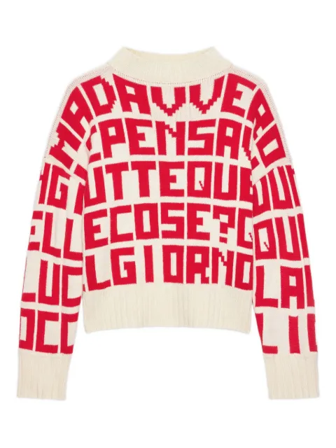MSGM x Caterina Frongia long-sleeve sweater Neutrals 3942MDM199257989