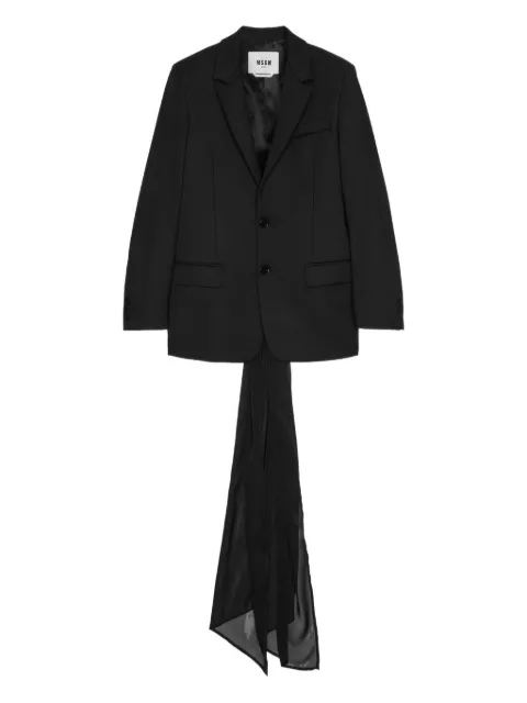 MSGM long-sleeve blazer Black 3942MDG06Y257808