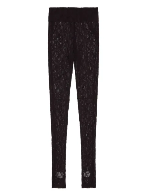 MSGM lace leggings Black 3942MDP10257812