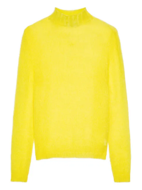 MSGM long-sleeve sweater Yellow 3942MDM198257978