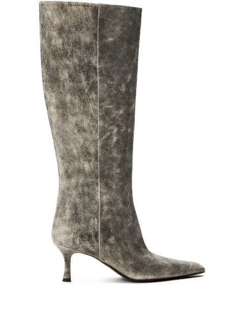 Alexander Wang 65mm Vera tube leather boots Grey 30425B005