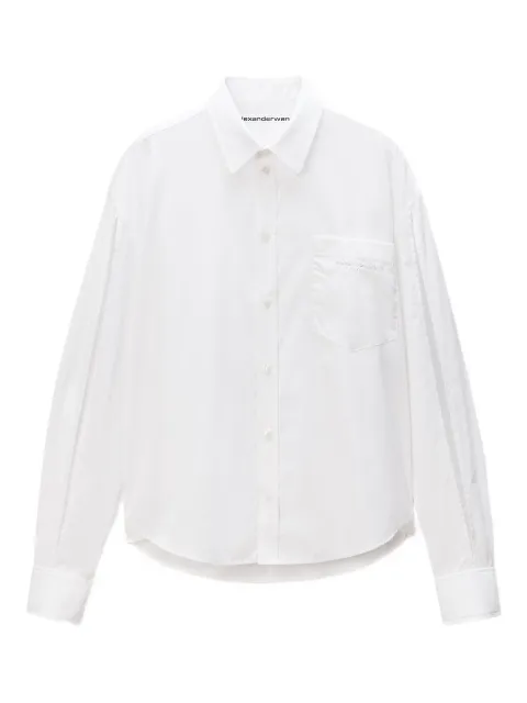 Alexander Wang slashed-sleeve shirt 1WC4251131