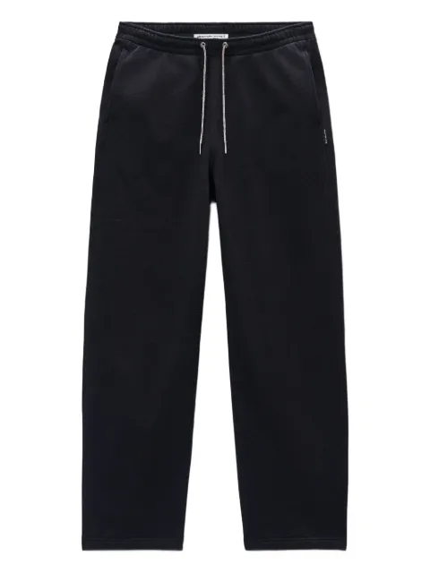 Alexander Wang rhinestone-drawcord cotton track pants Black 4CC1254011