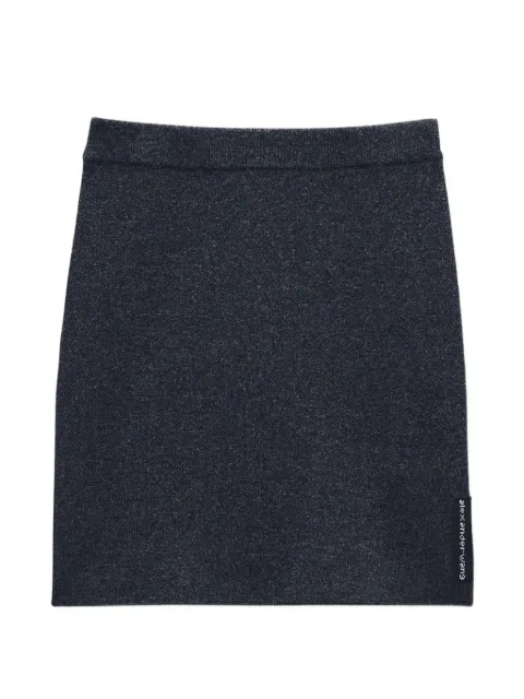 Alexander Wang logo-patch mini skirt Black 4KC4255060