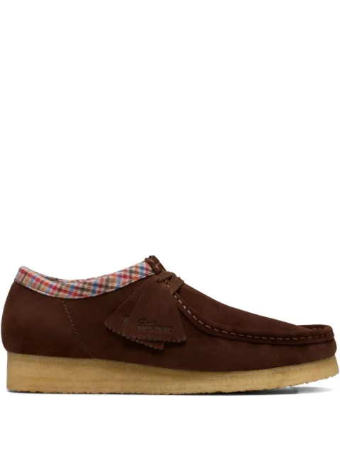 Clarks Originals suede check-trimmed boots Brown 26182769