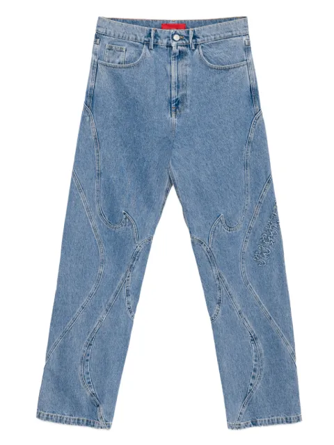 KUSIKOHC panelled jeans Blue KUF4MT02APTE427706