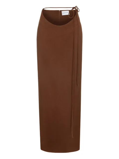 Aleksandre Akhalkatsishvili cut-out maxi skirt Brown VBR06