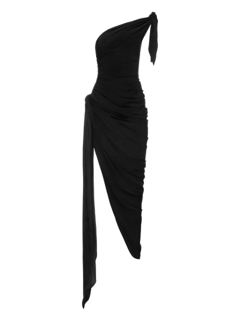Aleksandre Akhalkatsishvili one-shoulder draped dress Black SBK08