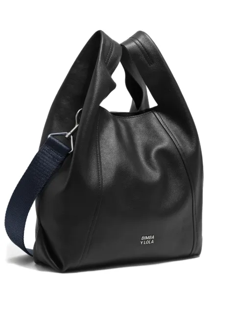 BIMBA Y LOLA medium Paper leather tote bag Black 252BBAJ7U14000